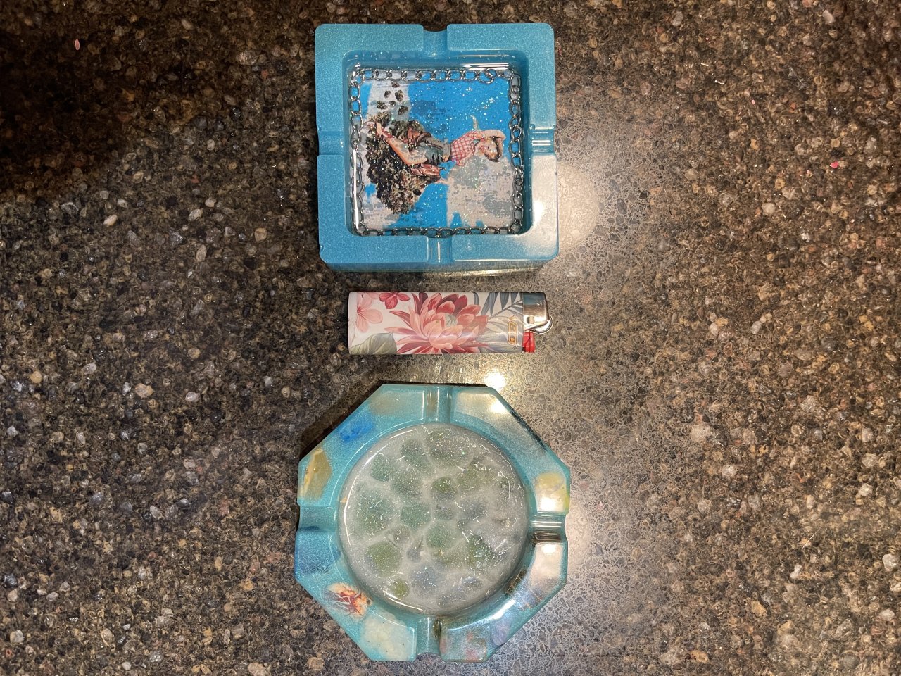 Resin Art Ashtrays