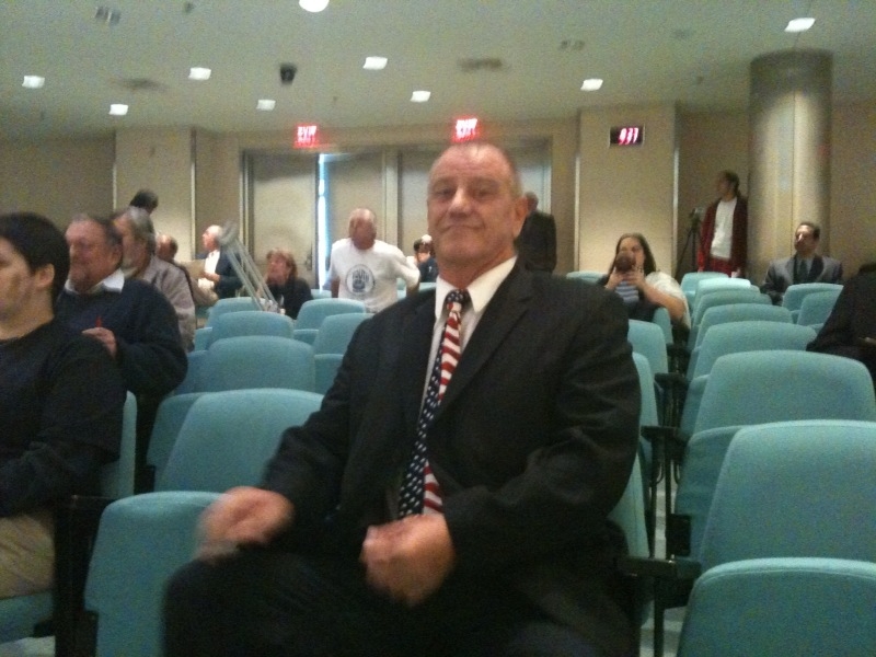 Rick Morse appears in council chambers