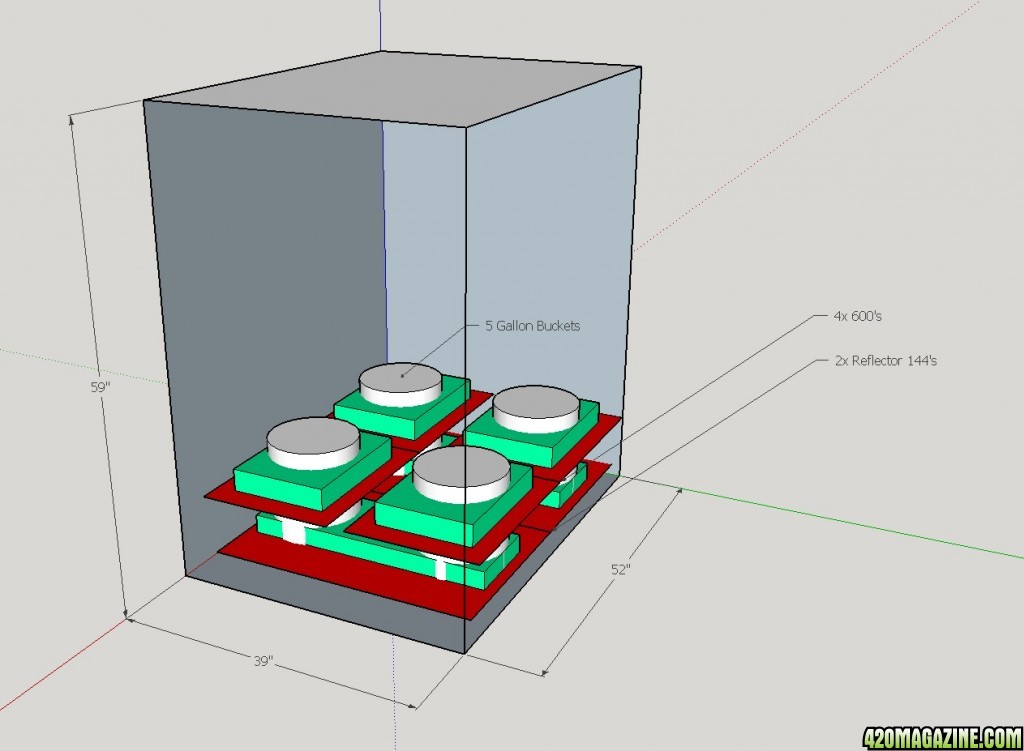 Short grow closet