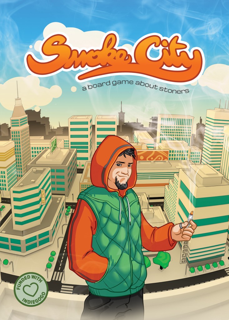 Smoke City Board Game flyer front