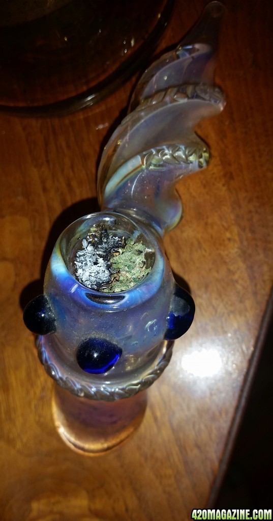 Smoking a bowl