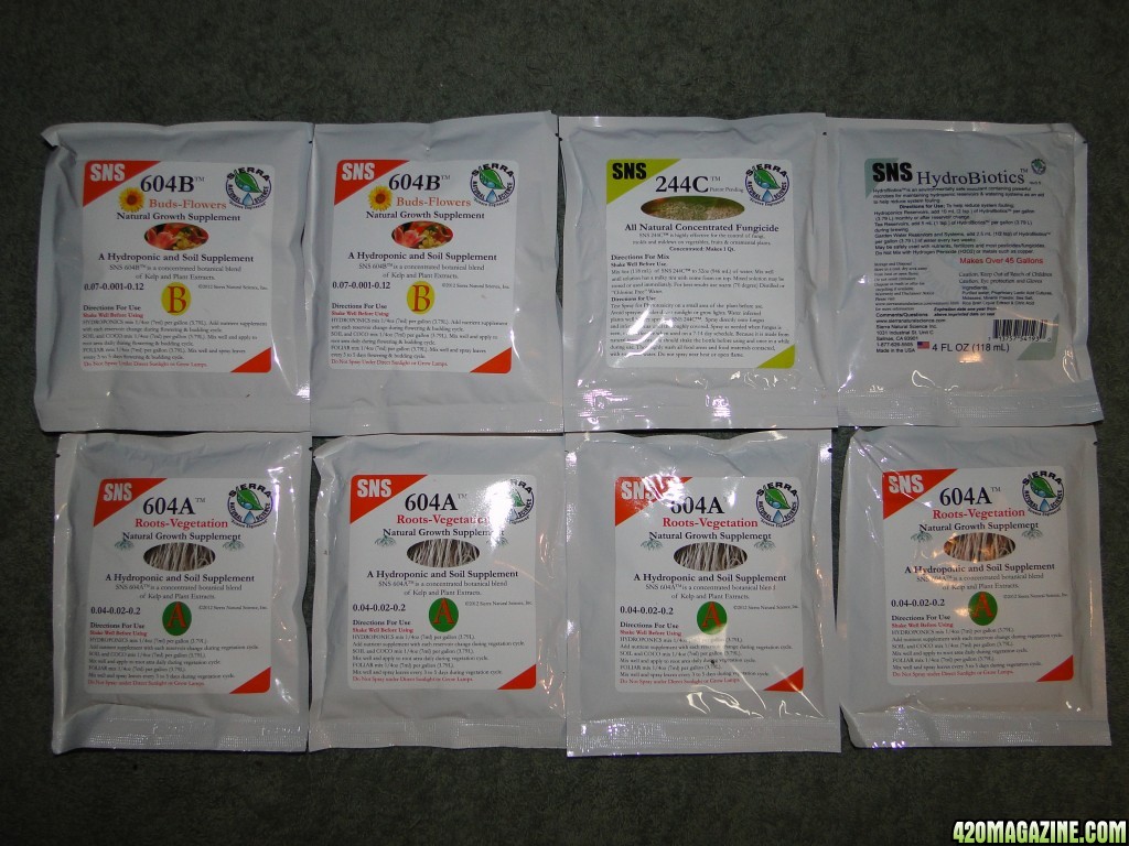 SNS Nutrients Packs