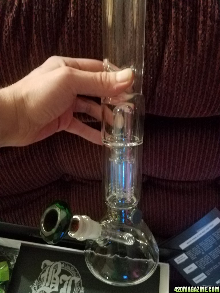 The Black Leaf percolator bong from g-spot