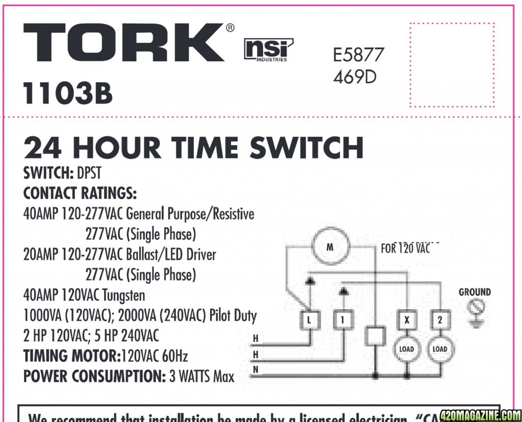 Tork Timer 120V