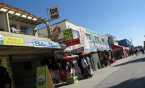 Venice boardwalk -- even your medicine.