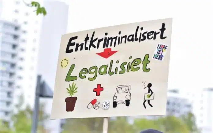 German cannabis legalization rally legalization