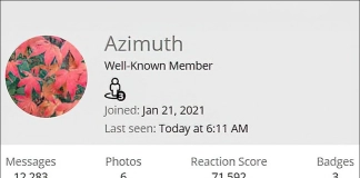 October 2024 Member of the Month Azimuth